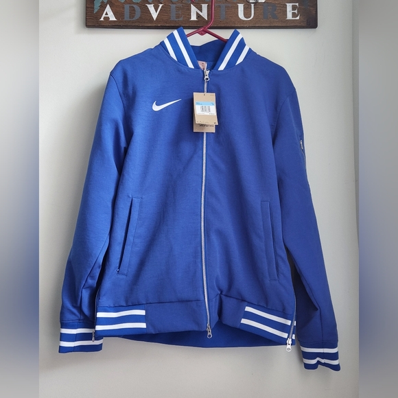 Nike Sideline Varsity Full Zip Bomber Jacket Men's Size M Blue..